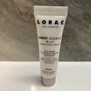 LORAC Light Source 3-in-1 Illuminating Face Primer DAWN .33oz Travel Size Sealed